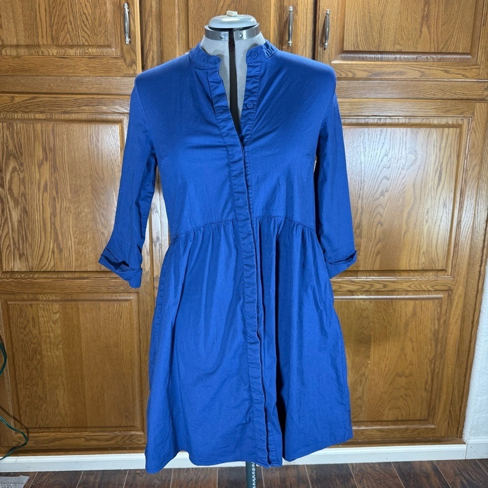 Tuckernuck Navy Royal Shirt Dress